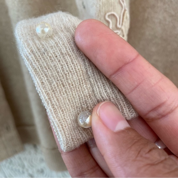 Vintage Embellished Cardigan Wool Blend - Picture 5 of 7